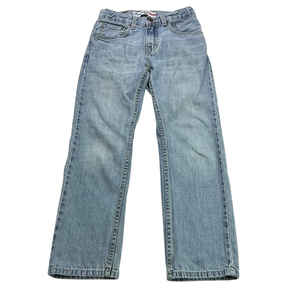 Denizen Light Blue Straight Fit Jeans Kids Size 10 Regular Adjustable Waist